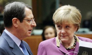 Angela Merkel and Nicos Anastasiades